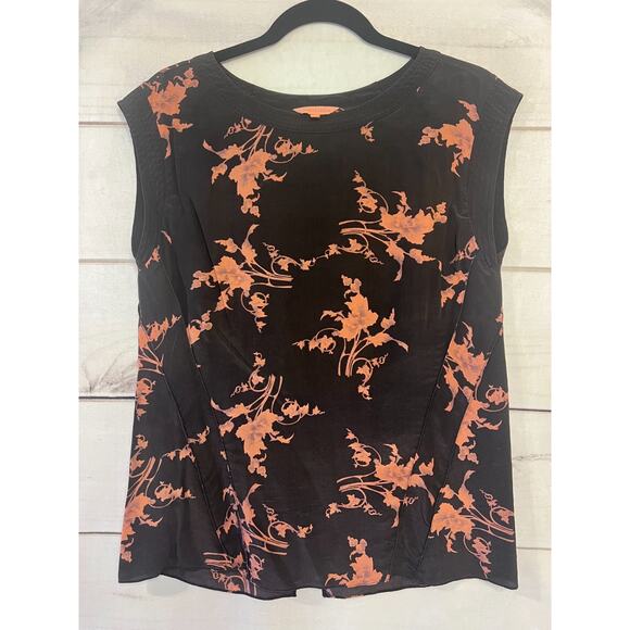 Rebecca Taylor Tops - Rebecca Taylor Silk Top Size 6 Brown Coral Chic Stylish